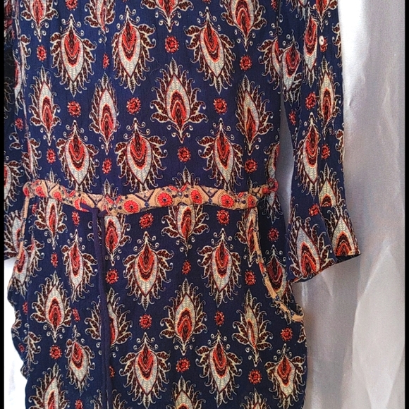 En Elly tie waist tunic w/pockets M - Picture 4 of 6